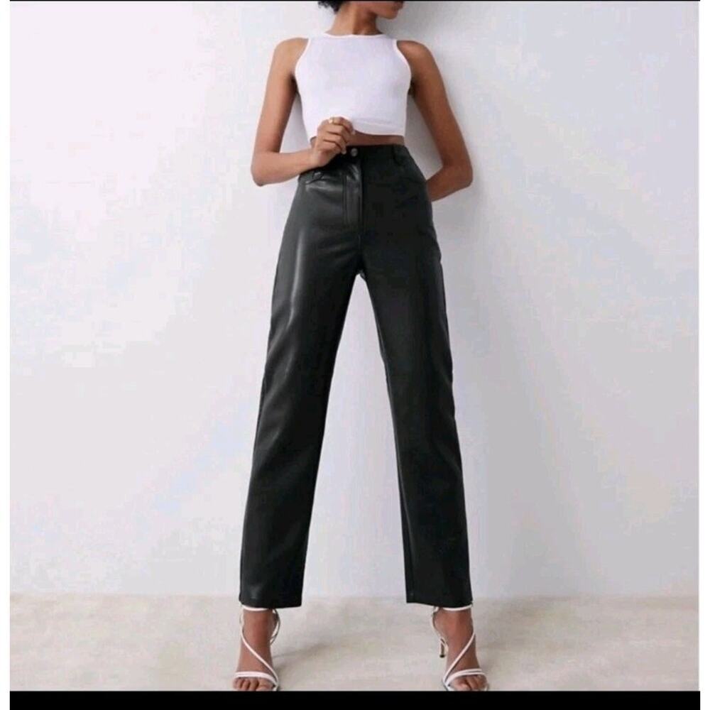 Wilfred The Melina Pant Sz 4 Black Faux Leather Vegan Aritzia Festival Rock